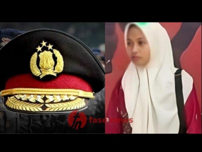 
					Kolase topi polisi dan Supriyani/ Kolase by fasenews.id