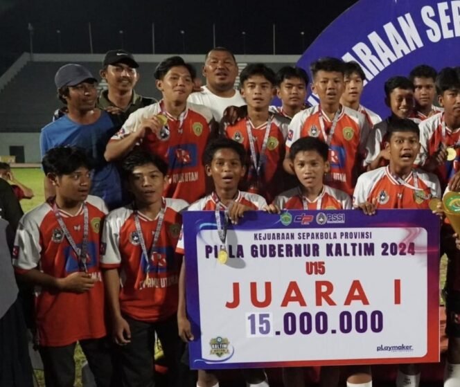 
					Penajam Utama U-15, raih juara pertama di Piala Gubernur Kaltim 2024 U-15/ Foto: Instagram @pialagubkaltim