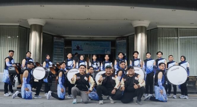 
					Tim Drum Band Kalimantan Timur dalam Piala Raja Hamengku Buwono ke-10/ Foto: Instagram @ppid.dispora.kaltim