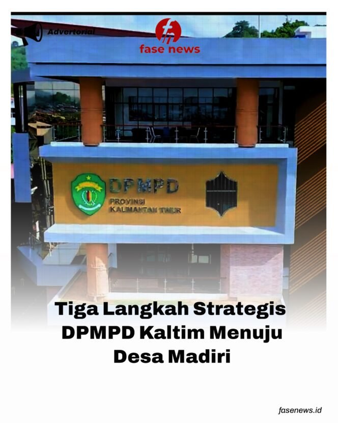 
					Grafis strategi DPMPD Kaltim untuk peningkatan strata desa/ fasenews.id