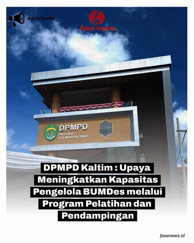 
					Grafis komitmen DPMPD Kaltim untuk pelatihan dan pendampingan BUMDes/ fasenews.id