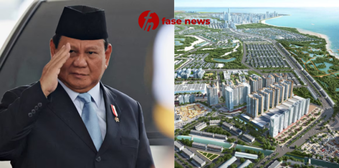 
					Kolase Foto, Presiden Prabowo dan Ilustrasi PSN PIK2/ FASENEWS.ID