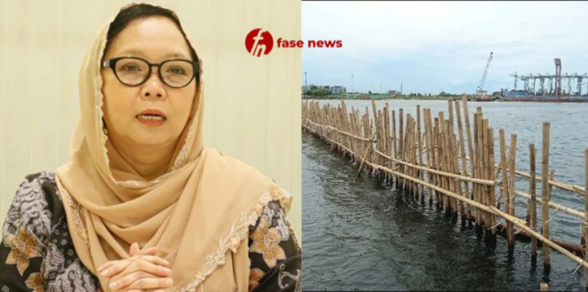 
					Kolase Foto, Alissa Qotrunnada Munawaroh Wahid dan Pagar Laut/ Foto: FASENEWS.ID