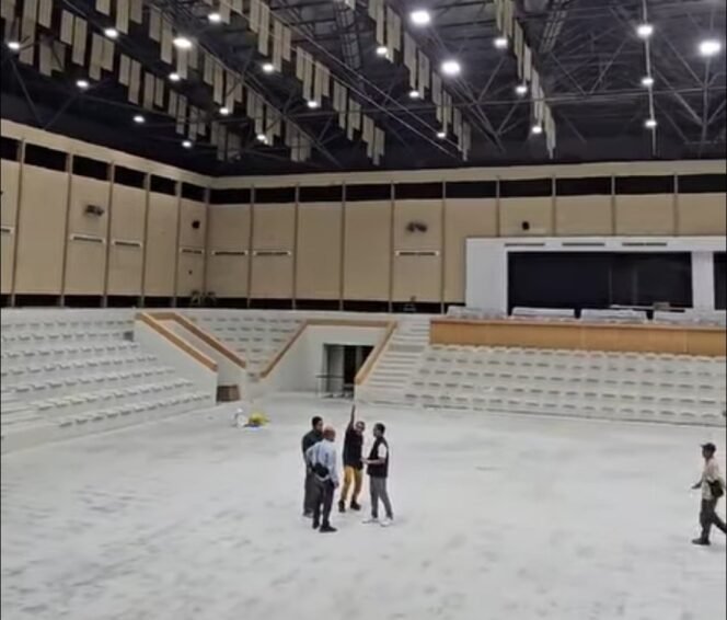 
					Tampak dalam GOR Segiri Samarinda setelah renovasi (ist)