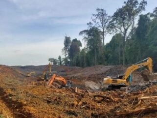 Kawasan Lahan Pendidikan Unmul yang Dibuka Oleh Tambang Ilegal. (Foto : Ho)