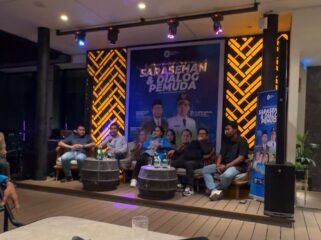 Suasana kegiatan sarasehan dan dialog publik yang digelar oleh tim careteker KNPI Kaltim (istimewa).