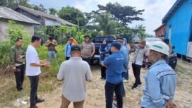 Anggota Komisi I DPRD Kota Samarinda, Ronal Stephen Lonteng, saat tinjau lokasi