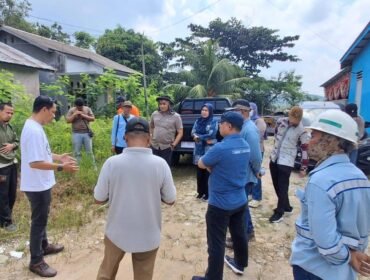 Anggota Komisi I DPRD Kota Samarinda, Ronal Stephen Lonteng, saat tinjau lokasi