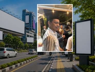 Foto colab, ilustrasi reklame dan Anggota Komisi I DPRD Samarinda, Ronal Stephen