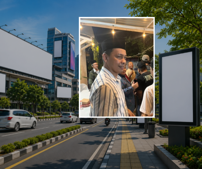 
					Foto colab, ilustrasi reklame dan Anggota Komisi I DPRD Samarinda, Ronal Stephen