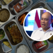 Kolase foto Kepala Badan Gizi Nasional (BGN), Dadan Hindayana dengan menu MBG