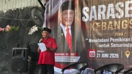 Anggota DPRD Kalimantan Timur, Sugiyono, menghadirkan Sarasehan Kebangsaan bertajuk “Meneladani Pemikiran Bung Karno untuk Samarinda Maju” di Cafe D’Bagios