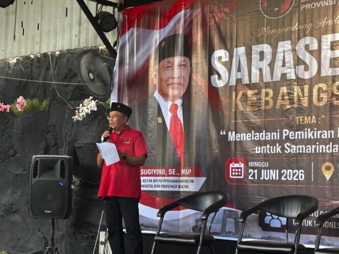 
					Anggota DPRD Kalimantan Timur, Sugiyono, menghadirkan Sarasehan Kebangsaan bertajuk “Meneladani Pemikiran Bung Karno untuk Samarinda Maju” di Cafe D’Bagios