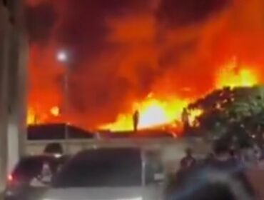 Kebakaran terjadi di wilayah Kelurahan Kebon Kosong, Kemayoran, Jakarta Pusat