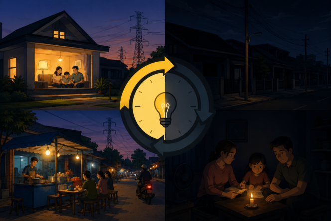 
					Ilustrasi pemadaman listrik 
